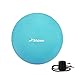 Trideer Exercise Ball (45-85cm) Extra Thick Yoga Ball Chair, Anti-Burst Heavy Duty Stability Ball Supports 2200lbs, Birthing Ball with Quick Pump (Office & Home & Gym) (Turkis New, 85cm)