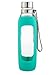 Contigo Purity Glass Water Bottle, 20oz, Greyed Jade