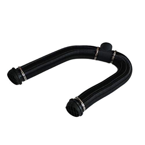 Ksruee Parking Air Heating Pipe Catheter, Parking Diesel Heater Replacement Hose, Clamp Fitting Heater Pipe Duct 75MM