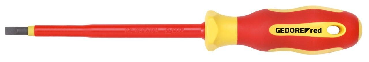 GEDORE red VDE Screwdriver for Slotted Screws Blade Width 5.5 mm