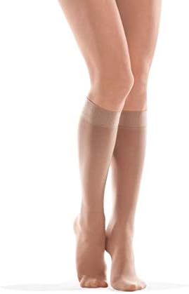 Knee Socks with Compression/Compression Socks/Unisex 16-18 mmHg (1 Class Medical) X-Small Beige