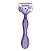 Noxzema Spa Shave 4-Blade Shavers; Women’s Purple Disposable Razors Feature Moisture Strip with Moroccan Argan Oil and Quad-Blade Design for Ultra Smoothness; Pivoting Head Flexes to Adjust to Curves