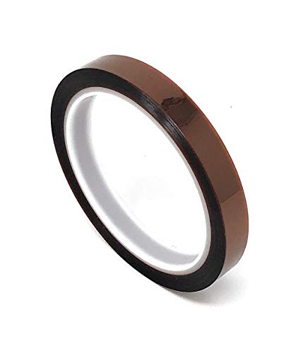 APT, 1 mil Thick Polyimide Adhesive Tape, high Temperature and Heat Tape, for Masking, Soldering, Electrical, 3D Printer. (1/4'',1/2'',3/4'',1'' in One Pack)