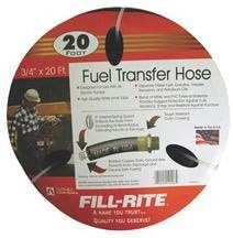 Pump Transfer Fuel Hose 3/4Inch X 20 Foot Static Wire-2pack