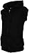 Angel Cola Men's Sleeveless Hoodie Zip Up Cotton Vest Black L