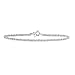Amberta 925 Sterling Silver 2 mm Snow/Rock Chain Bracelet Length 7