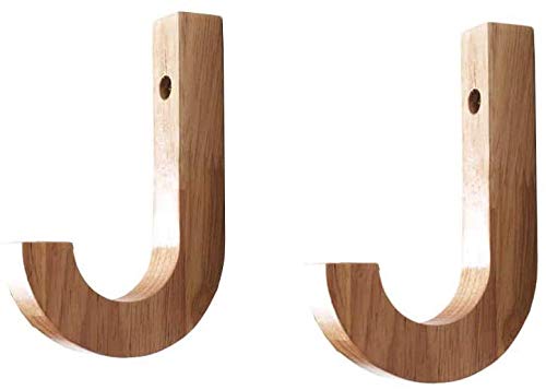 TAO+ - Wood Wall Mounted Rack - Individual Hooks - Ironing Board Hanger Wall Mount Ironing Board Holder Organizer Wall Rack for Laundry Rooms Storage Rack Hanging Shelf Hanger