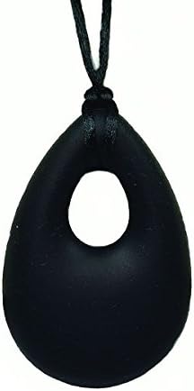 PHEEBSTERS SENSORY CHEW PENDANT (Black) CHEWY NECKLACE JEWELLERY - SENSORY / AUTISM -