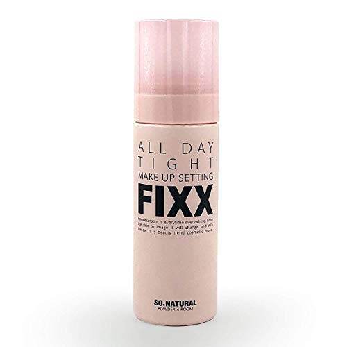SO NATURAL Face Makeup Setting Finishing Spray (75 ml, 2.5 oz) -"All Day Tight Make Up Setting FIXX" - all day make up makeup setting fixer finishing spray - Thumbnail 7