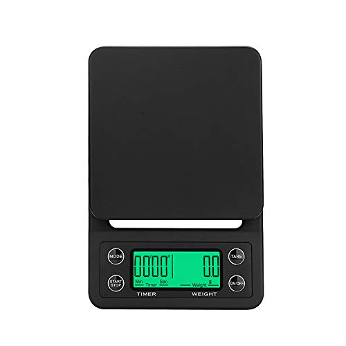 FuriGer Digital Coffee Scales, Precision Multifunction Scales,Jewelry Scales with Back-lit LCD Display Balance Scales Weighing Tool Electronic Stainless Steel Measure Scales,5kg/0.1