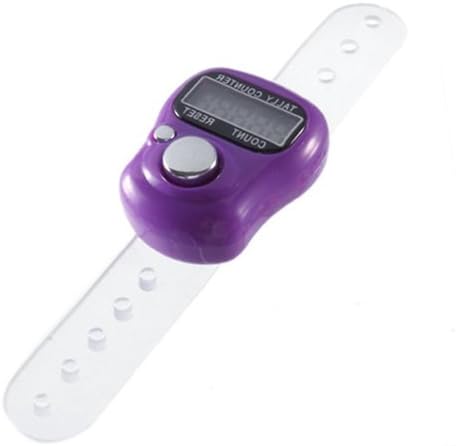 BiOceTa Purple Case Resettable 5 Digit LCD Electronic Finger Counter Hand Tally