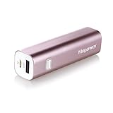 Portable Charger,Mopower 3000mAh Power Bank Lipstick-shaped Aluminum Metal External Backup Battery Pack for iPhone 6 4 5S 4S, iPad ,Galaxy S6 Note 3, iPod,HTC,Sony,LG, Mobile Digital Devices (Pink)
