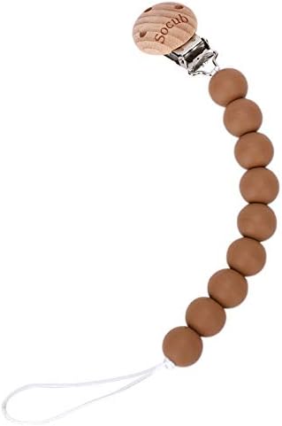 Pacifier Clip, Silicone Pacifier Holder, BPA Free, Socub Pacifier - Main Image