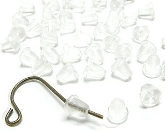 500 PCS 4mm Rubber Earring Back Stoppers Ear Post Nuts Jewelry Good Crafted and DIY Ideas