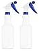BAR5F Plastic Spray Bottles, Leak Proof, Empty 16 oz. Value Pack of 2 for Chemical and Cleaning Solutions, Adjustable Head Sprayer Fine to Stream primary