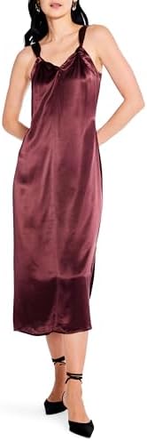 lands end satin slip dress Lands' End Women's Satin Sleeveless Lace Detail Dress