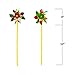 Bedwina Rainbow Whirl Pinwheel - (Pack of 36) Assorted Colorful Pinwheels and Wind Spinners for Party Favors and Outdoor Lawn Flower Yard Decoration and Garden Windmills