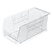 Akro-Mils 30230 Plastic Storage Stacking AkroBin, 11-Inch by 5-Inch by 5-Inch, Clear, Case of 12 primary