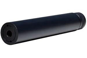 TACPOOL Aluminun Fake Can Device 1/2"-28 for Airsoft Over BarreI Design, Matt Black (7.09")