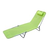 Outsunny Folding Chaise Lounge Pool Chairs, Outdoor