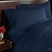 Elegant Comfort 1500 Premier Hotel Quality 4-Piece Bed Sheet Sets, Deep Pockets - Luxurious Wrinkle Free & Fade Resistant, California King, Navy