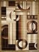 Feraghan/New City Contemporary Modern Squares Circles Area Rug, 2' x 3', Brown/Beige