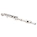 ammoon Piccolo Ottavino Half-size Flute Silver Plated C Key Cupronickel with Cork Grease Cleaning Cloth Screwdriver Padded Box