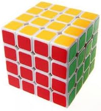 GOLD LEAF Sticker Less Magic Cube Speed Cube (4 X 4 X 4 ,Multicolor)
