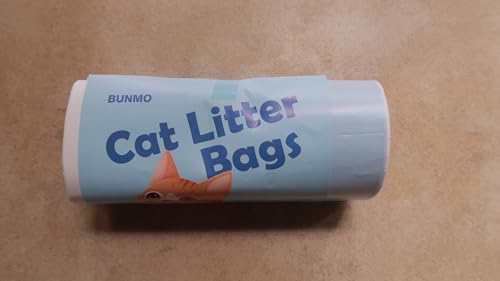BUNMO Litter Bin Liners, Compatible with PURA Max, PURA Max 2 and PURA X, Leak-Proof and Perfectly Fitted, Can Be Removed in One Move (100 Bags / 5 Rolls)