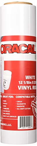 Oracal 651 Bastelvinyl auf 6,3 cm (2,5 Zoll) Kern – selbstklebendes Vinyl für Cricut-, Silhouette- und Cameo-Ausstechformen – Hochglanz-Finish – für d
