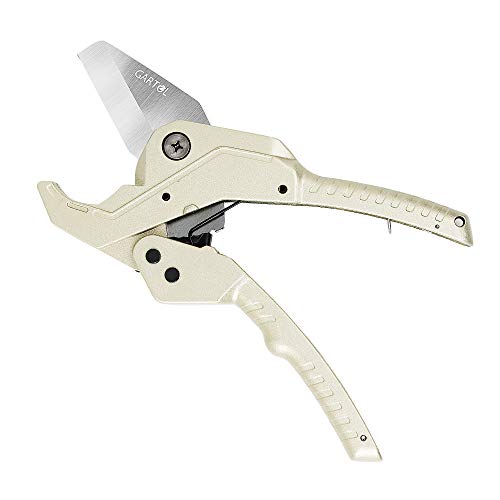 GARTOL Pipe and Tube Cutter - Ratcheting Hose Cutter One-hand Fast Pipe Cutting Tool for Cutting up to1-5/8 inch PEX,PPR,PVC,Aluminium Plastic Pipe, Suitable for Plumbers,Home Working - Thumbnail 7