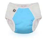 Super Undies Snap-On Potty Training Pant Size 1 (Medium), The Aquanaut (Light Blue)
