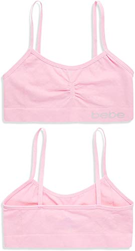 Bebe Girl S Seamless Training Cami Sports Bra 8 Pack Size Medium Black White Light Pink Almond Pricepulse