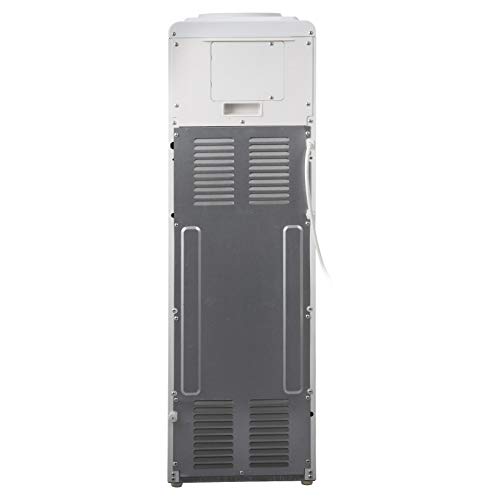 VEVOR 2 In 1 Water Dispenser w/Built-in Ice Maker Machine Hot and Cold Top 3-5 Gallon Bottle Electric Hot Cold Water Cooler Dispenser White