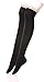 Dosoni Womens Crochet Lace Trim Cotton Knit Footed Leg Boot Knee Stocking (Black)