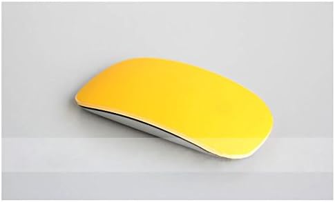 [2PCS PACK] HOCHE Thin Silicone soft skin protector cover for MAC Apple Magic Mouse (Yellow)