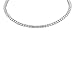 White Gold-Tone Iced Style Bling Hip Hop Jordan Number 23 Pendant 1 Row Stones Tennis Chain 16
