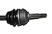 Detroit Axle - Front Left CV Axle for Dodge Grand Caravan Chrysler Town & Country Voyager Plymouth Grand Voyager, Driver Side CV Axle Shaft Assembly Replacement