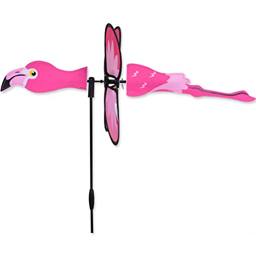 FLAMINGO Petite Garden Stake Wind Spinner by Premier Kites & Designs-19.75
