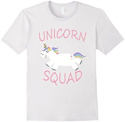 Mens Cute Unicorn Squad Shirt 2XL White