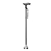 LED Light Walking Stick Comfortable Plastic Handle Adjustable Folding Cane Walking Stick with Carrying Case (Black)