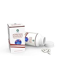 Adrenal Support - controlador del cortisol- Una fórmula compleja que contiene rodiola Rosea, vitamina B12, B5, B6, Magnesio, extracto de raíces de jengibre, Ashwagandha, arena de Schizandra, Licorice y más - vegetariano