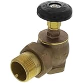 Steam Radiator Valve, Air Vent Temperature Control, 1-1/4" FIP x Male Union, Brass