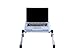 Portable Adjustable Aluminum Laptop Desk/Stand/Table Vented Notebook-Macbook-Ultra Light Weight Ergonomic TV Bed Lap Tray Stand Up/Sitting-Silver