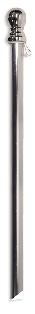 Photo 1 of ***MISSING PART***Evergreen Flag Chrome Finish Aluminum Flag Pole with Anti Wrap Tube, 56 inches