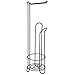 iDesign Classico Metal Free Standing Toilet Paper Tissue Holder, Canister for Kids', Guest, Master, Office Bathroom, 6.5