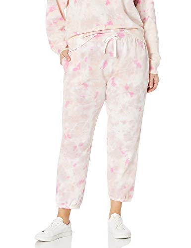 THE DROP WOMEN’S DINA FLEECE ELASTIC HEM SWEATPANT, ROSE, S