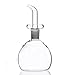 ELETON Cylindrical Olive Oil Dispenser Oil Bottle Glass with No Drip Bottle Spout - Oil Pourer Dispensing Bottles for Kitchen - Olive Oil Glass Dispenser to Control Cooking Vegetable Oil and Vinegar
