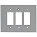 GlassAlike™ Triple Decora Acrylic Mirror Switch Plate