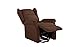 Divano Roma Furniture Power, Lift Chairs, Linen Living Room Reclining Armchair (Dark Brown)